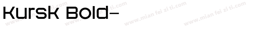 Kursk Bold字体转换